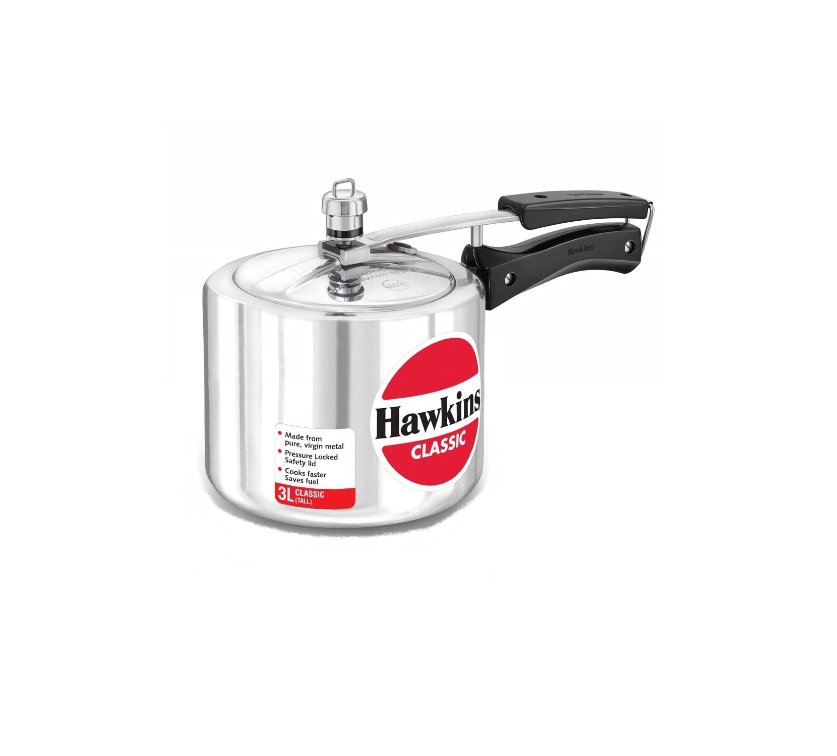 Hawkins Classic Aluminium Pressure Cooker (3 Litre)