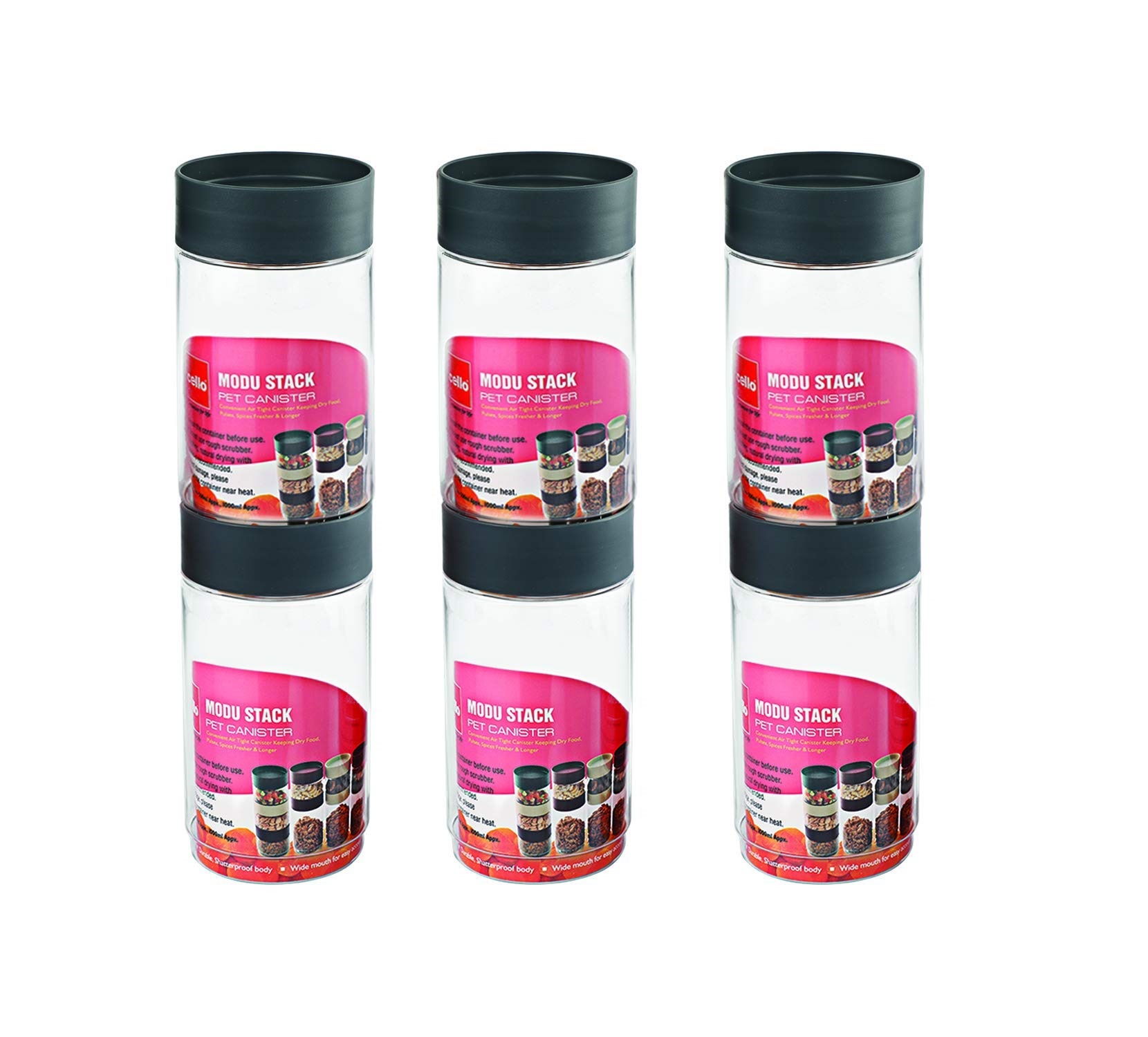 Cello Plastic Modustack, 2.5 Litre, 1 Piece, Grey